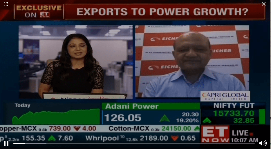 Auto Industry Sales Discussion, Vinod Aggarwal, MD & CEO, VECV