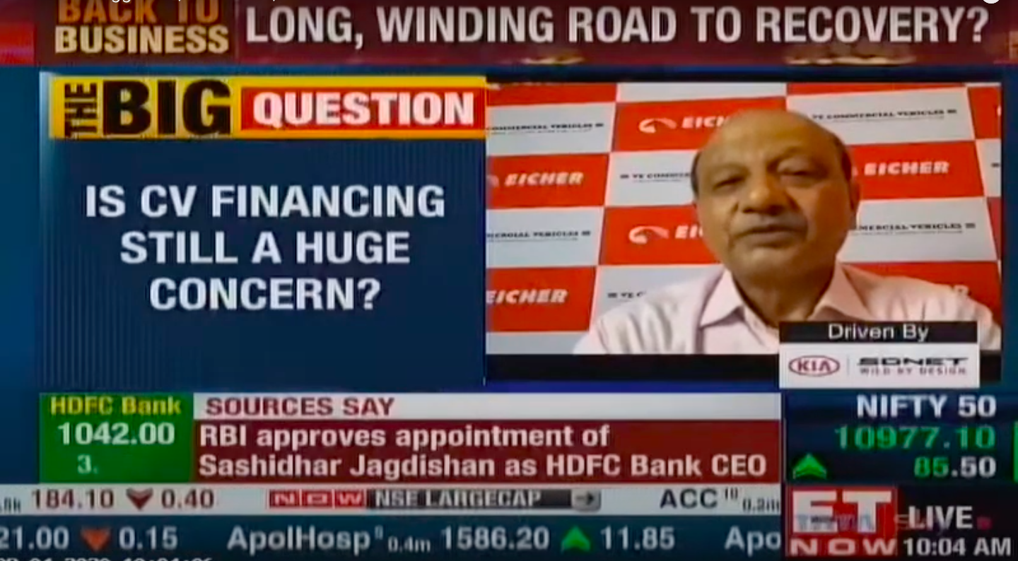 Auto Industry Sales Discussion, Vinod Aggarwal, MD&CEO, VECV