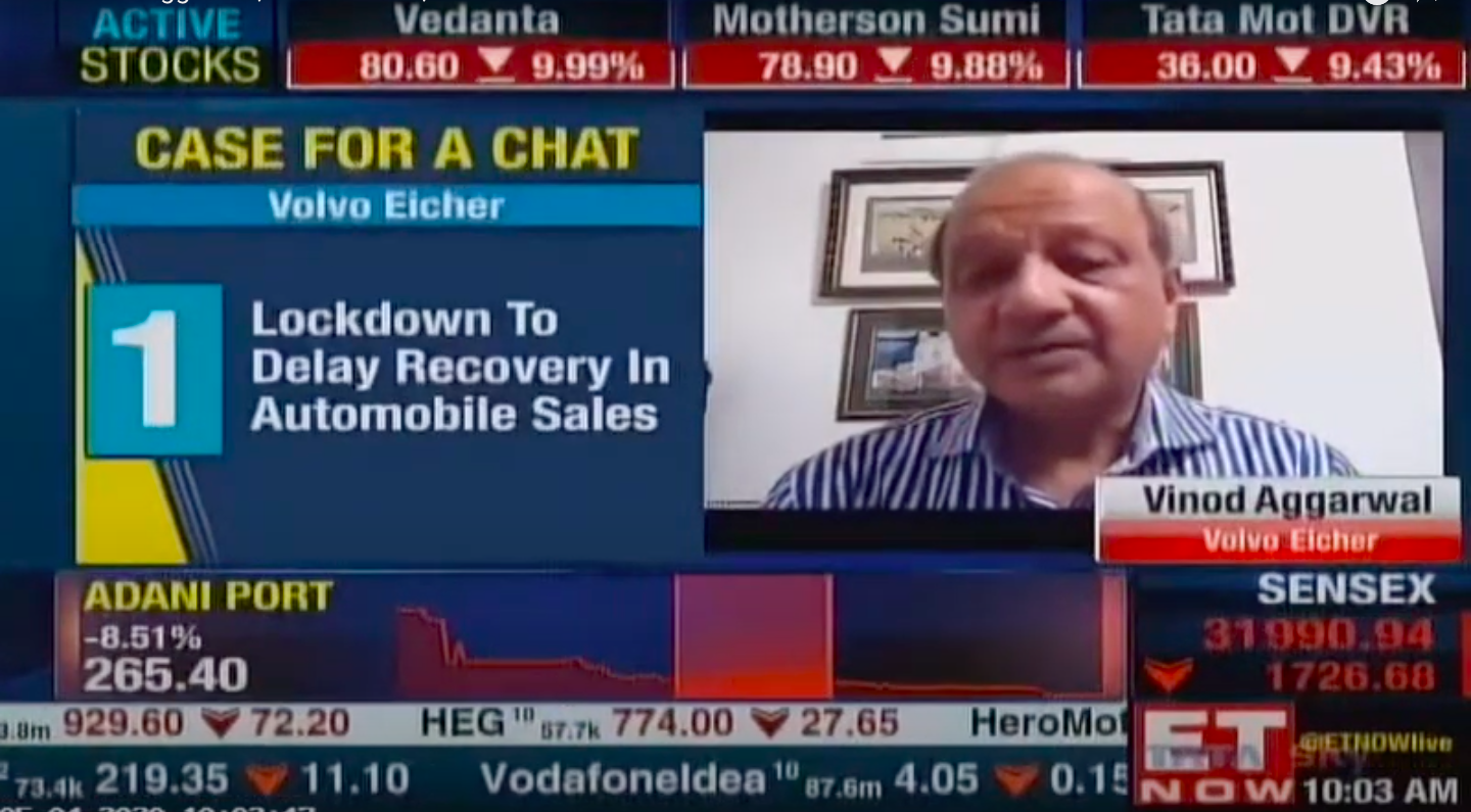 Auto Industry Sales Discussion, Vinod Aggarwal, MD & CEO, VECV