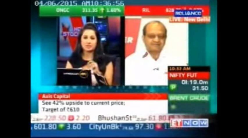 Mr Vinod Aggarwal on ET now