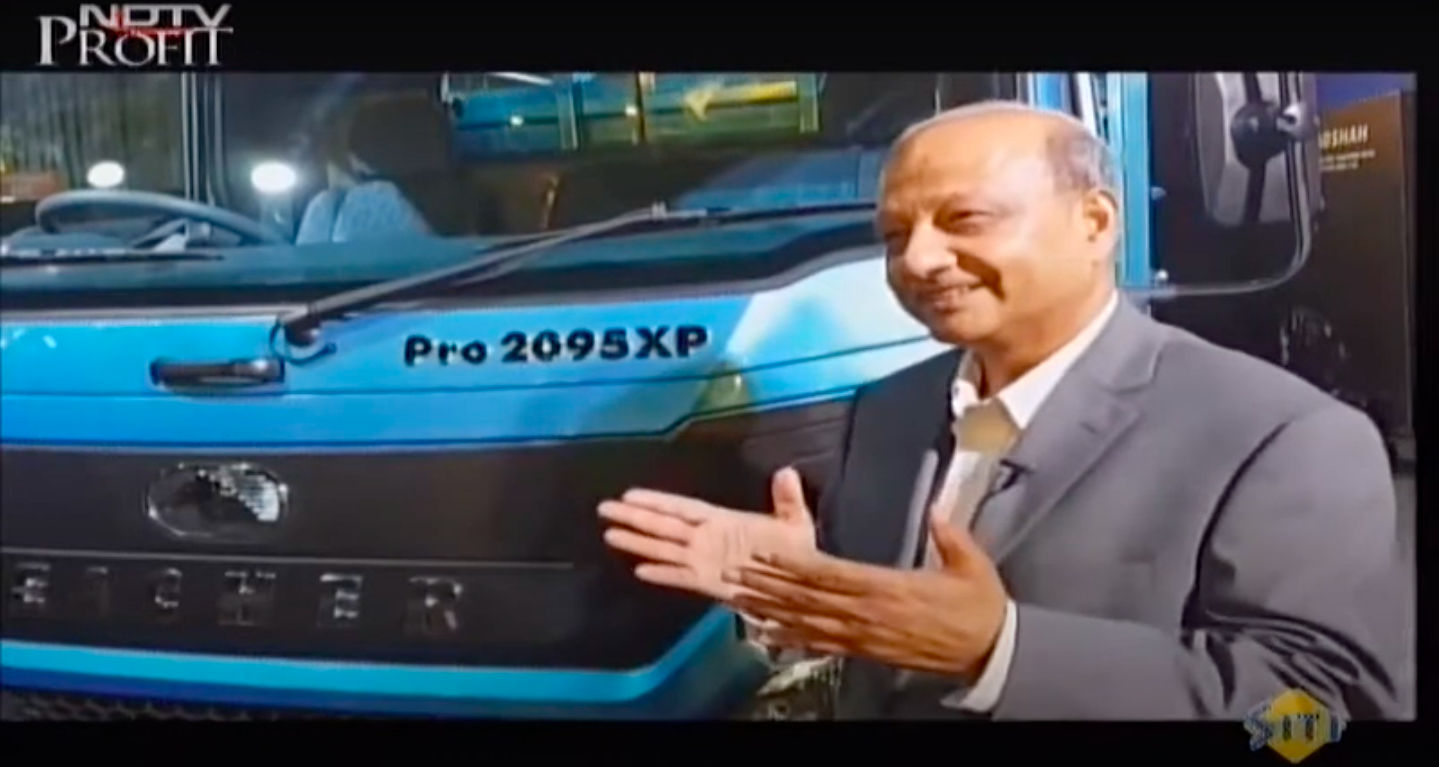 Eicher Pro 2000 launch,  Vinod Aggarwal, MD & CEO, VECV