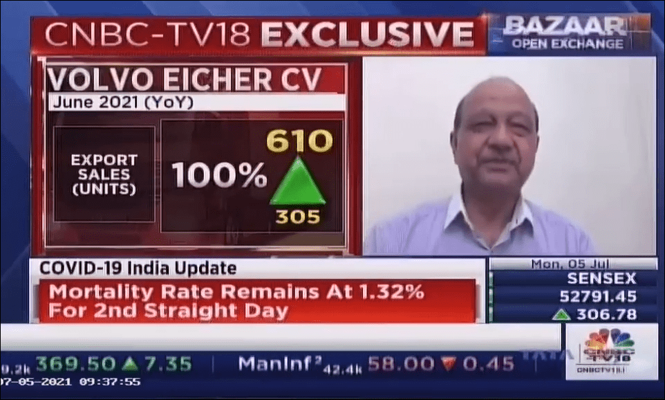 CV Industry Growth Discussion, Vinod Aggarwal, MD & CEO, VECV with CNBC TV18