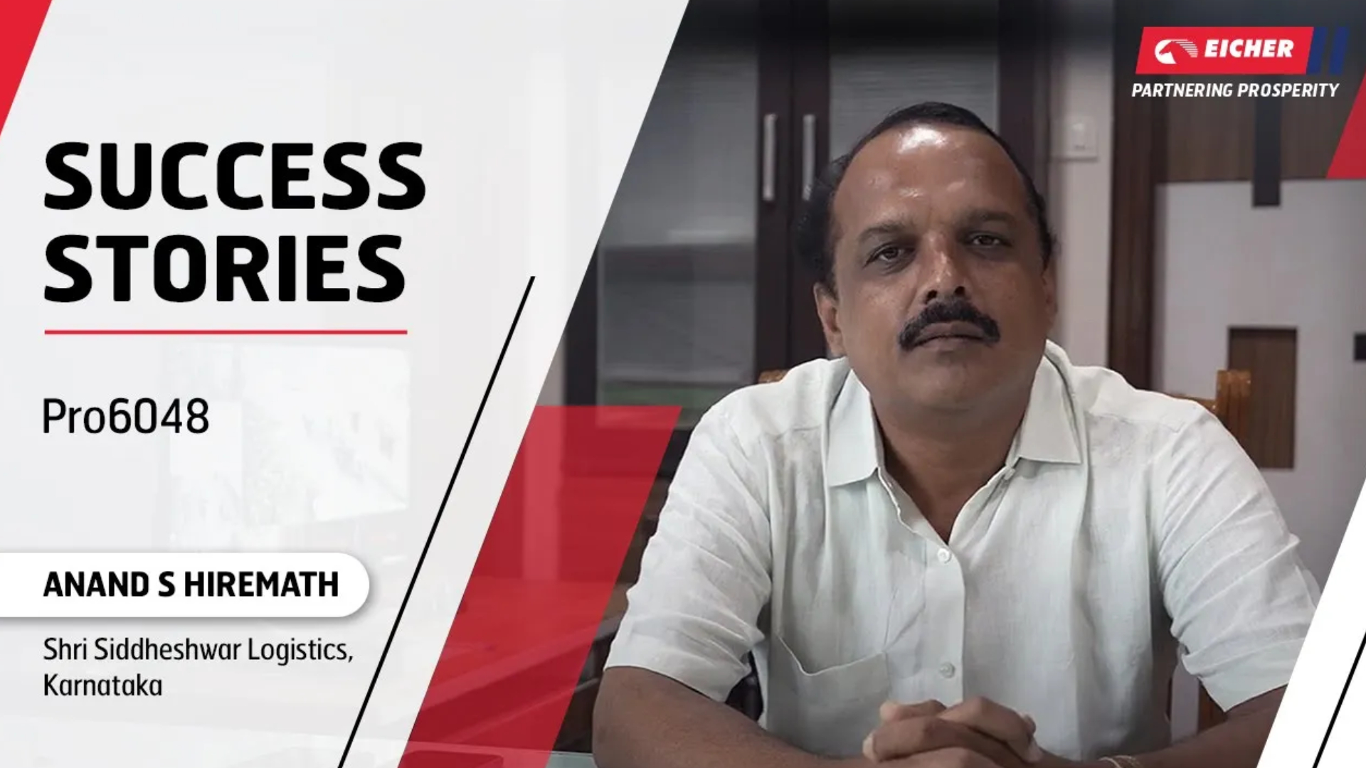  Eicher HD Success Stories -Anand S Hiremath with Eicher Pro 6048