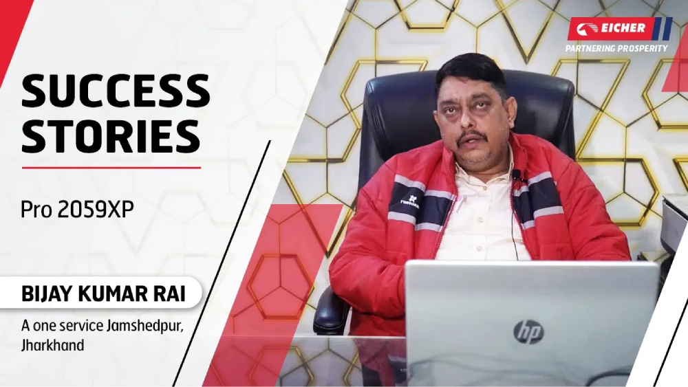 Eicher LMD Success Story - Bijay Kumar Rai From Jamshedpur With Eicher Pro 2059XP