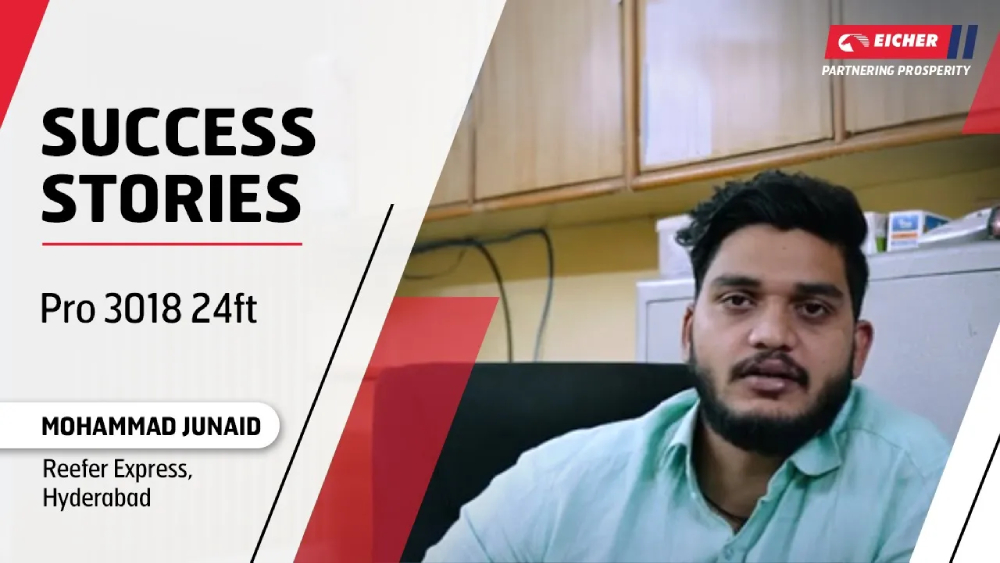 Eicher LMD Success Stories- Reefer Express From Hyderabad With Eicher Pro 3018 24ft